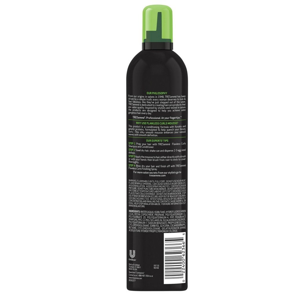 TRESemmé Flawless Curls Mousse, Extra Hold - 10.5 oz (Pack of 12)
