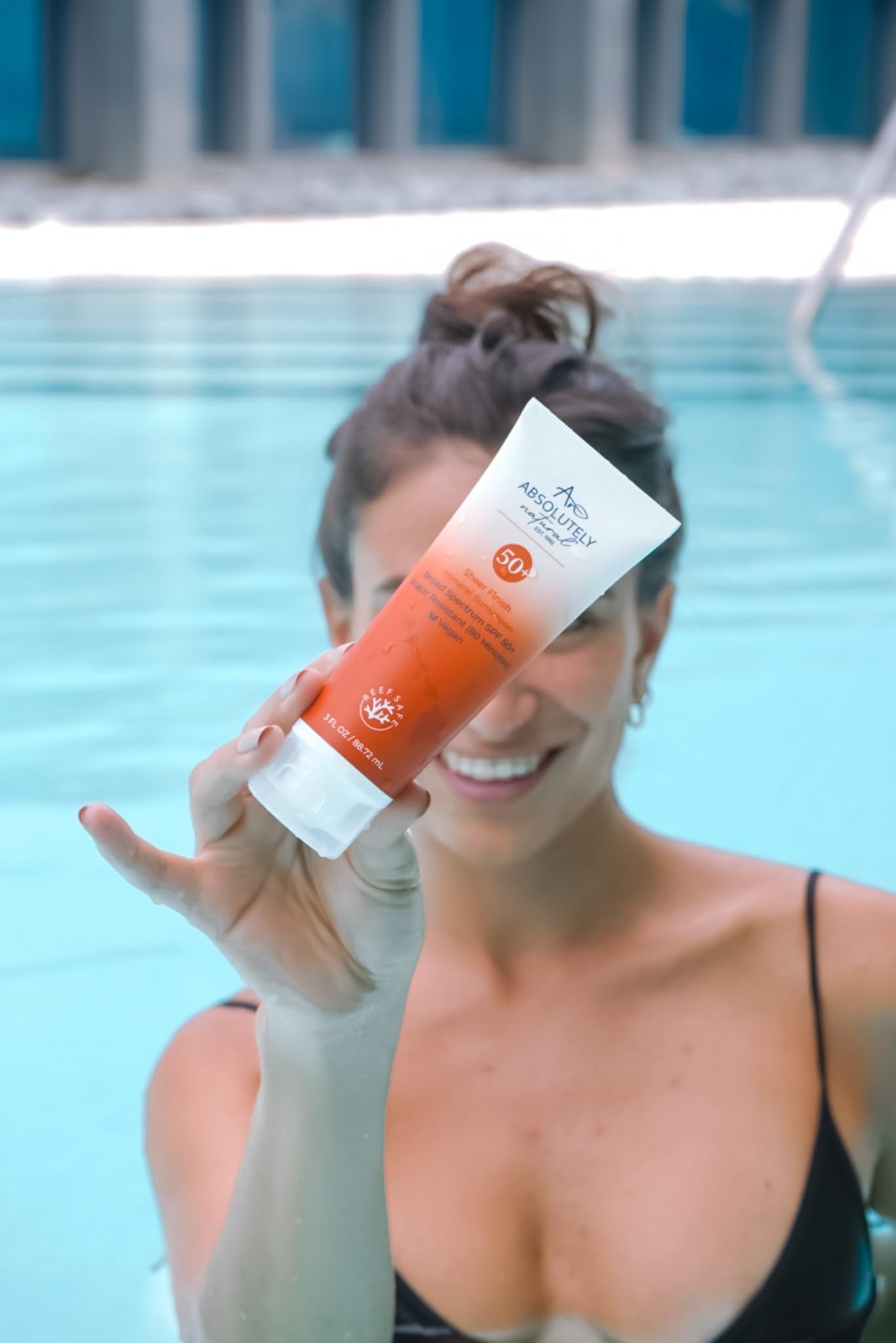 Absolutely Natural SPF 50+ Mineral Sunscreen Lotion - Anti-Aging Sunblock for Body & Face, Made with Rose Hips, Aloe, Zinc Oxide and Other Cruelty