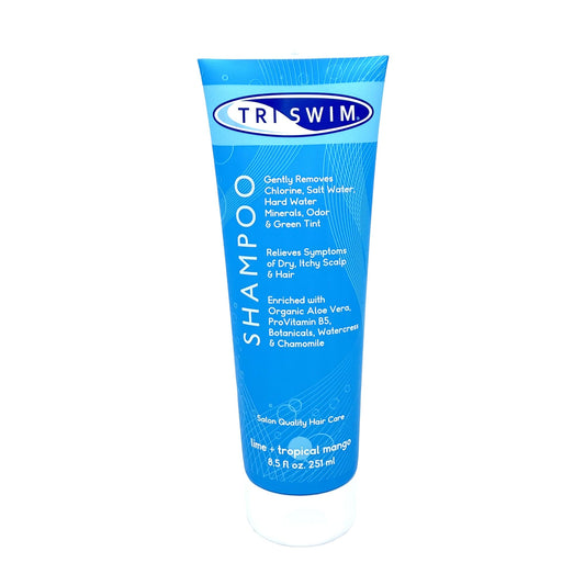 TRISWIM Chlorine Removal Shampoo 8.5oz | Removes Chlorine, Bromine, Hard Water Minerals & Saltwater| Hydrates & Restores Hair | Safe for Color-Treated