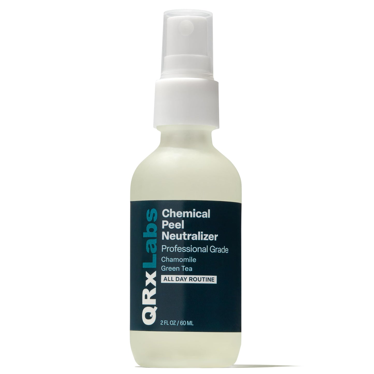 QRxLabs Chemical Peel Neutralizer Spray - Glycolic Acid Peel Neutralizer - pH Balancing Mist for Skin Care - Hydrating Toner for Facial Peels - 2 Fl