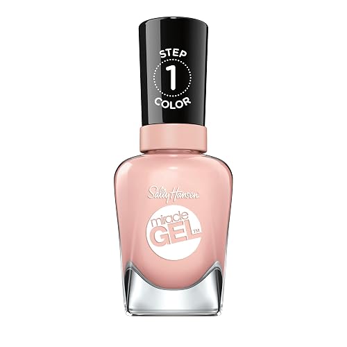 Sally Hansen Miracle Gel Salon Quality Nail Polish | Gel-Like Formula, Two-Step System, No UV Light Needed, Long Lasting | | 246 In The Sheer | Pink Beauty & Personal Care Sally Hansen