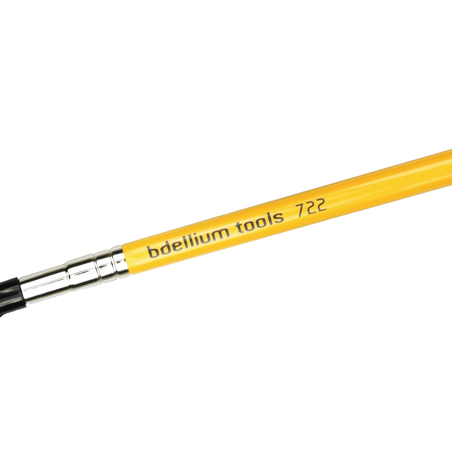 Bdellium Tools Professional Makeup Brush - Travel 722 Comb/Brow - Short Wooden Handle for Convenient Travel, For Groom, Smooth, and Prep Up (Yellow