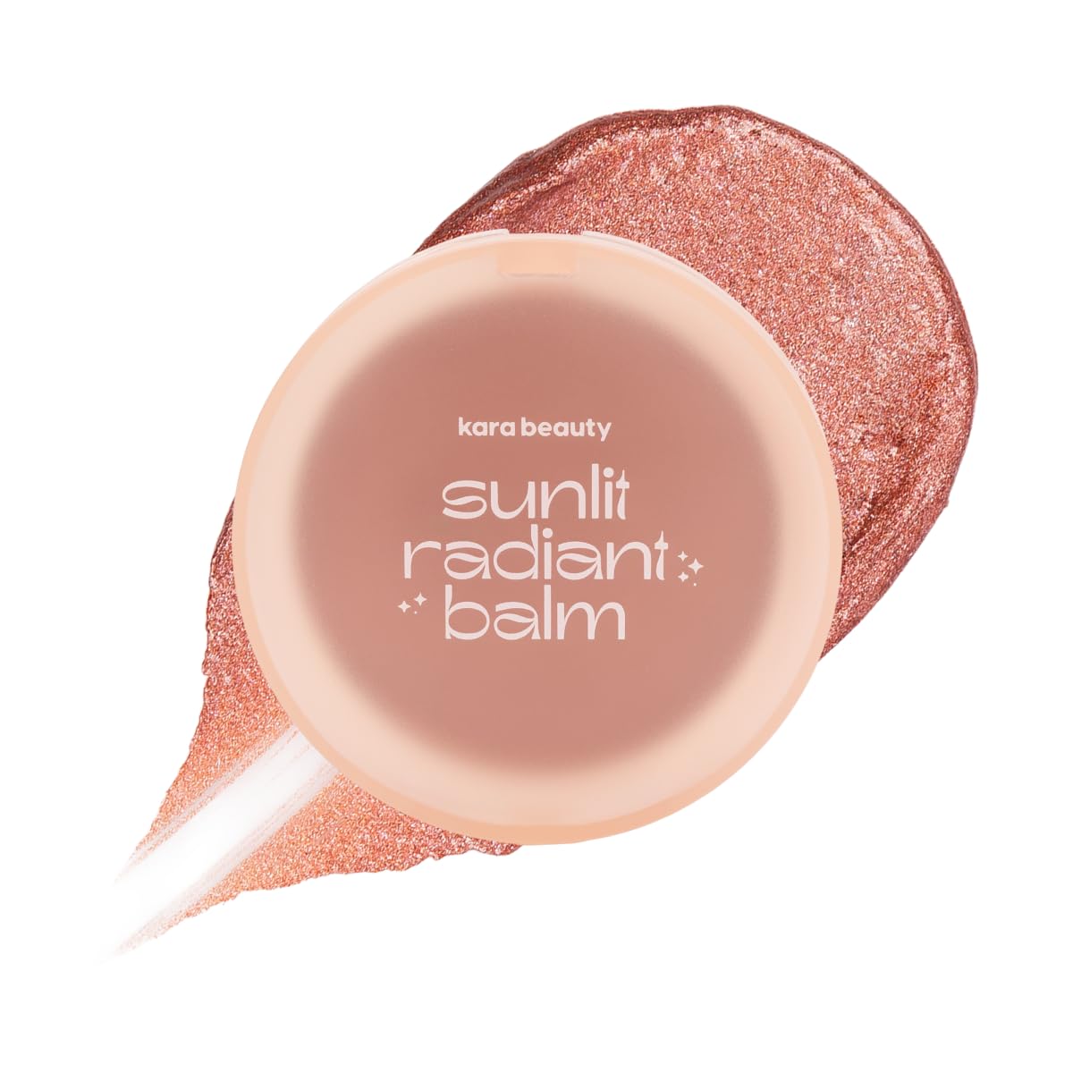 Kara Beauty Sunlit Radiance Glow Balm Highlighter and Bronzer Cream for Dewy Glow, Natural Mica Shimmer Face Blush Balm, Lightweight Formula