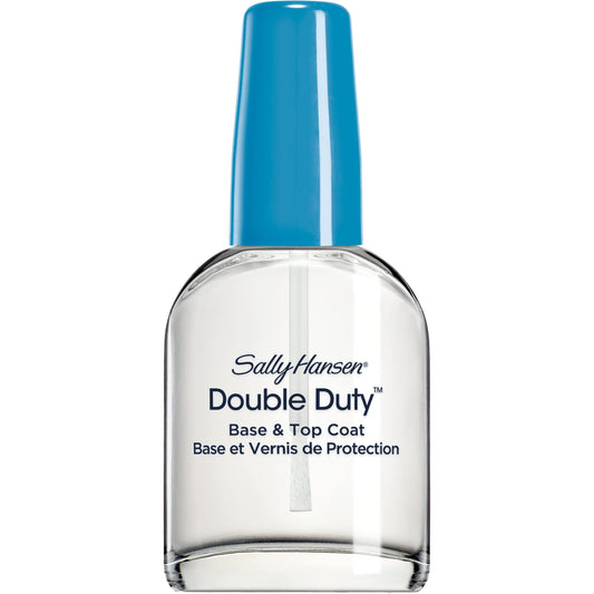 Sally Hansen Double Duty™, Base and Top Coat, Quick Dry, Long Lasting, Streak-Free Shine, Clear Nail Polish