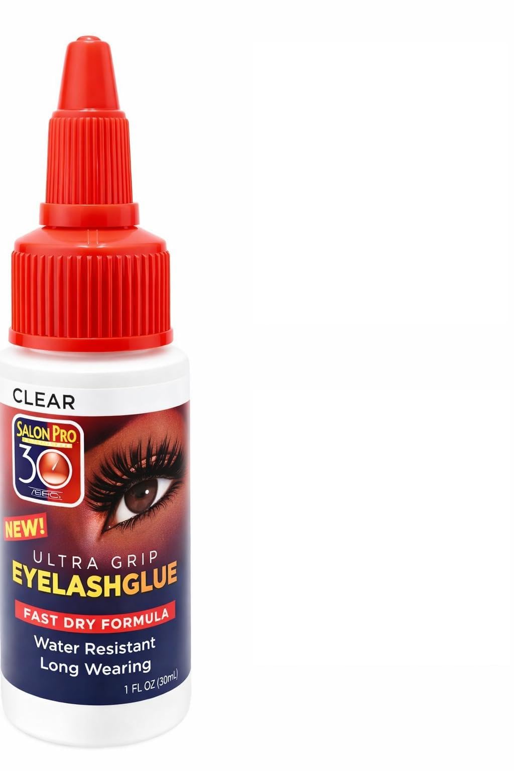 30 Sec Strip Eyelash Bond Black or Clear Strong All Day Hold for Eyelash Extension Rubbery Texture Rubbery Texture (Clear 1 fl oz/30 ml) Beauty and Personal Care Mrs Gwen Hair & Accessories Default Title