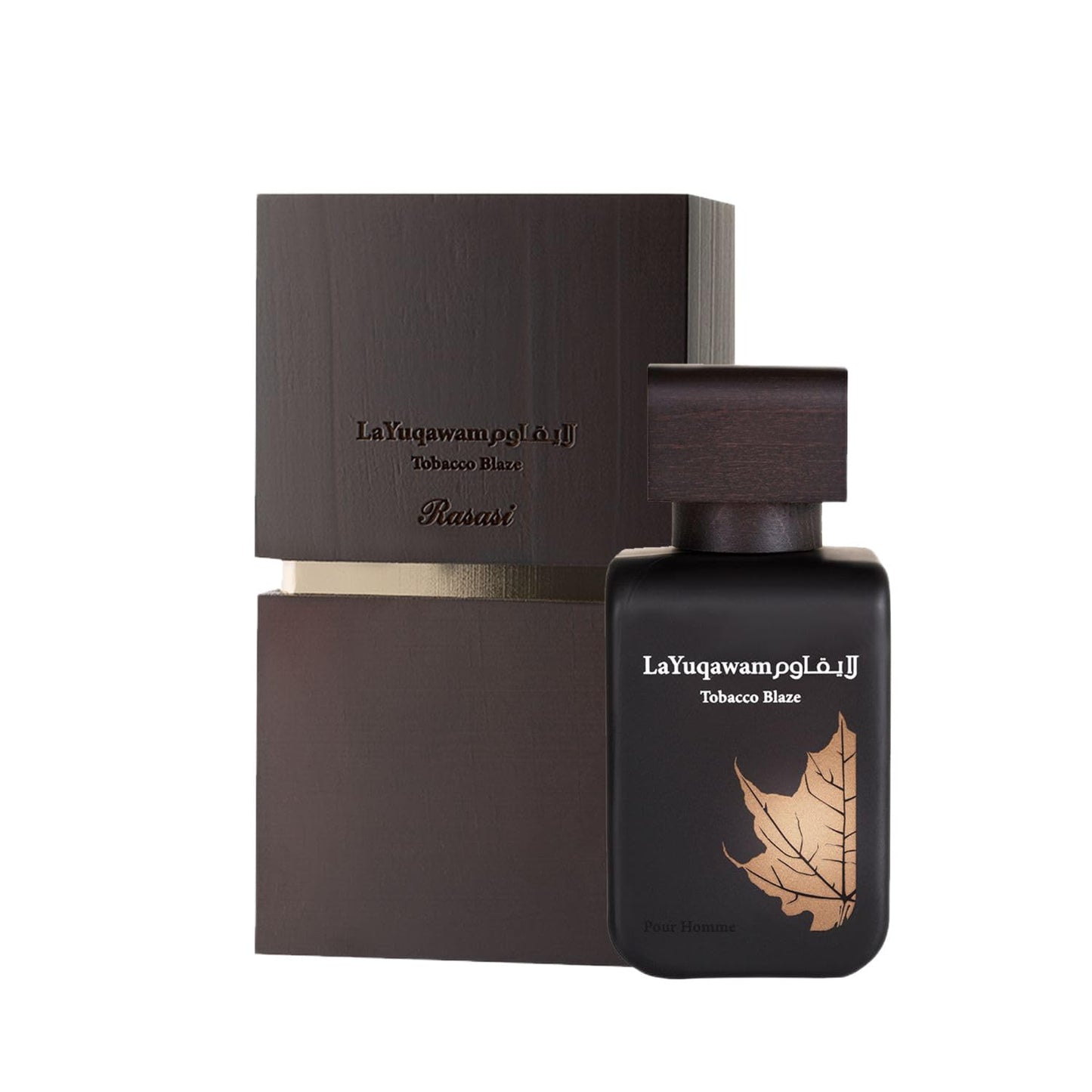 Rasasi La Yuqawam Tobacco Blaze Eau de Parfum for Men | 75ml EDP | Irresistible Pour Homme Spray | Masculine Oudh Woody Patchouli Leather | Signature