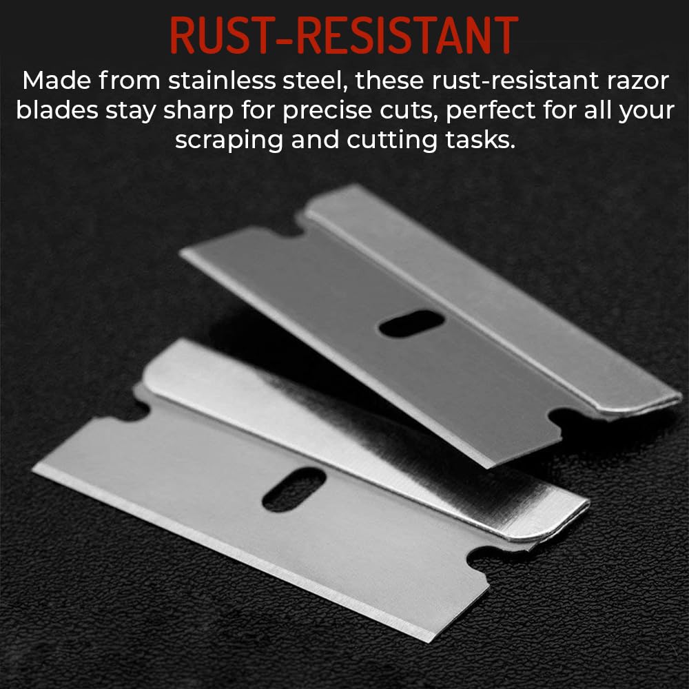Single Edge Razor Blade, Stainless Steel, Available in Bulk Packs (100) Beauty and Personal Care HI-TECH