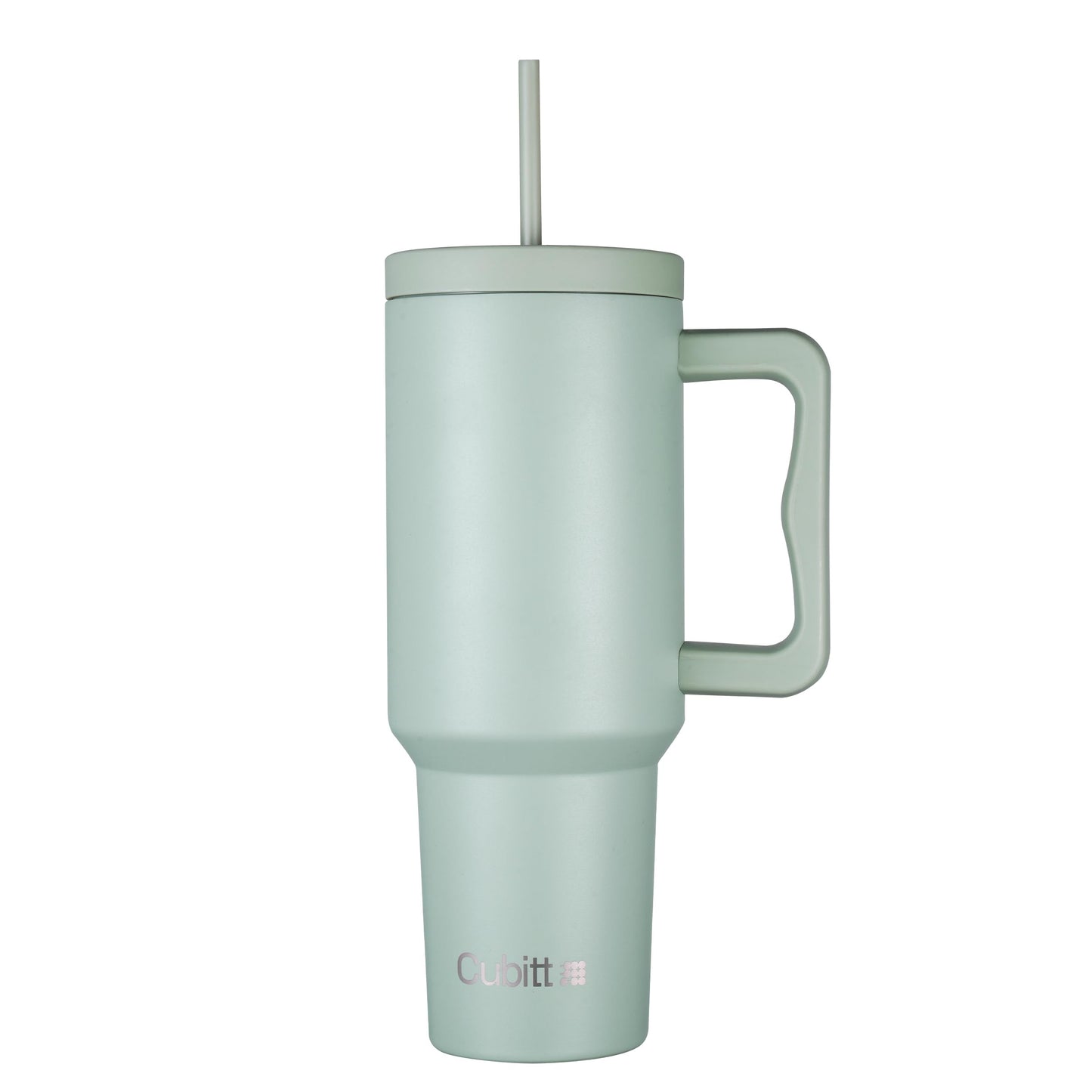 Cubitt Insulated Stainless Steel 40 oz Tumbler with Handle and Straw Lid, Cupholder friendly