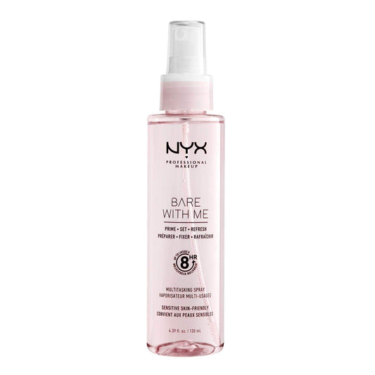 NYX PROFESSIONAL MAKEUP Bare With Me Multitasking Face Primer & Makeup Setting Spray, Hydrating Face Mist for up to 8HR Wear, Long-Lasting, Vegan