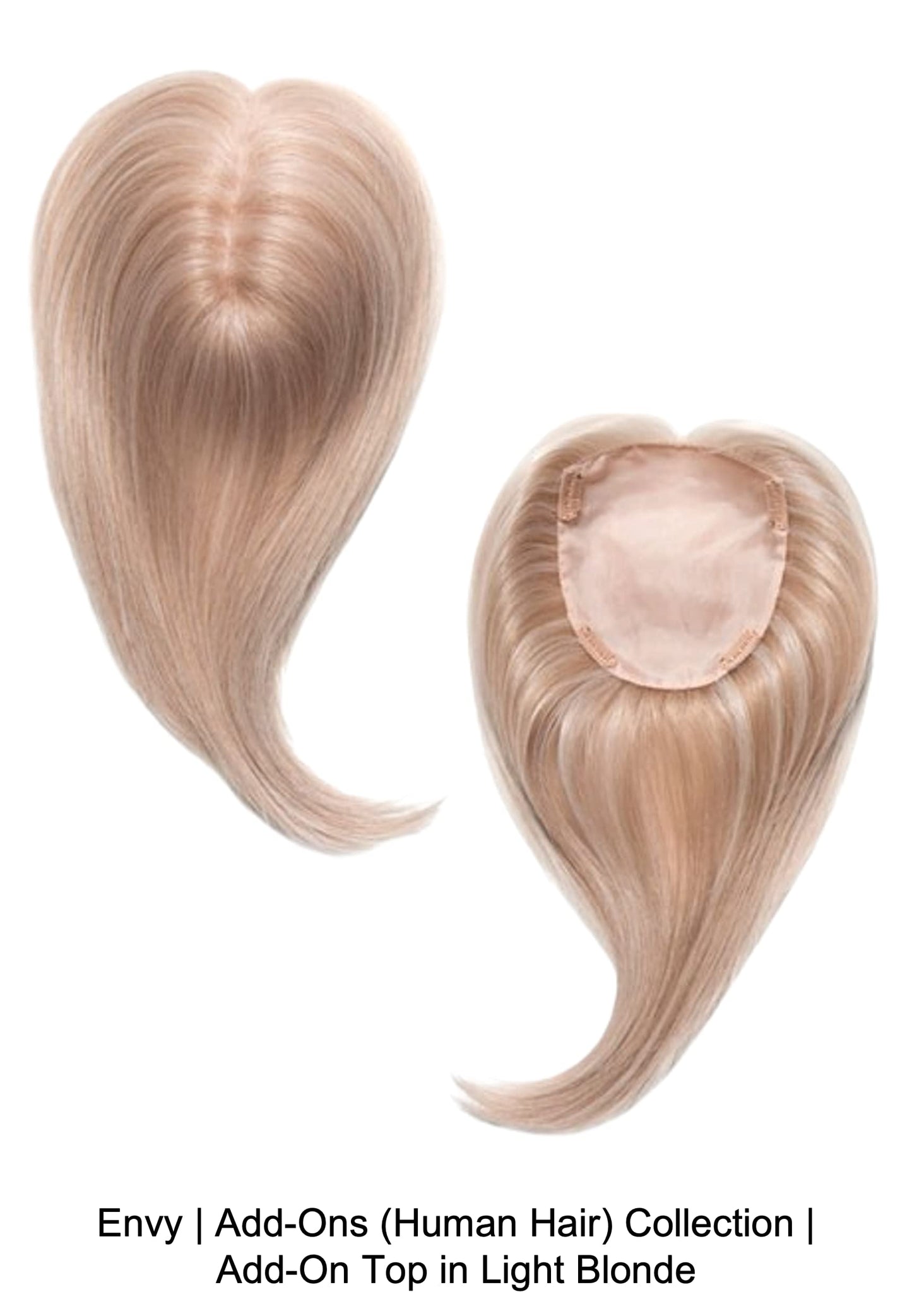 ADD-ON TOP Human Hair/HF Synthetic Blend Topper by Envy, 6PC Bundle: Topper, 4oz Mara Ray Luxury Shampoo, Conditioner, & The One Hair Mask, Wide Tooth