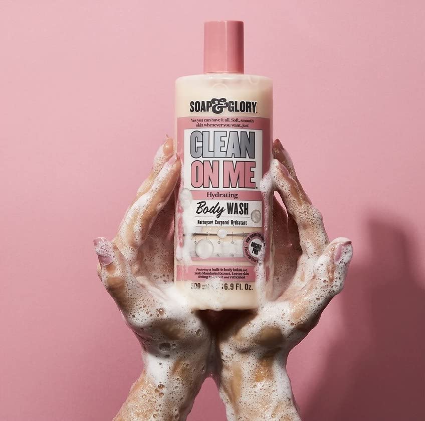 Soap & Glory Original Pink Body Wash for Women - Rose & Bergamot Shower Gel for Dry Skin - Moisturizing Body Soap for Soft, Hydrated Skin - Original