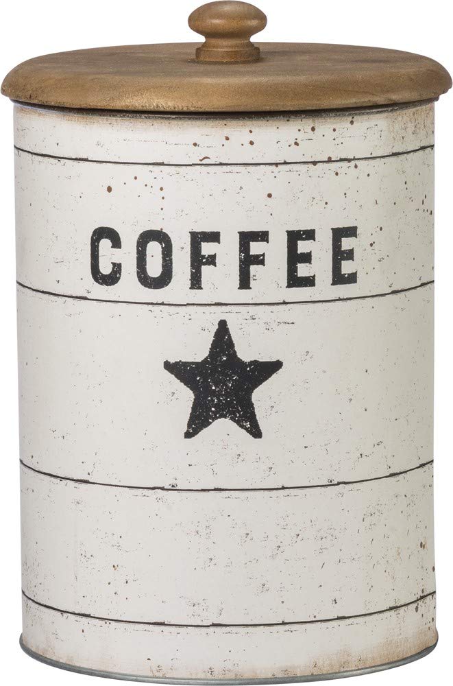 Primitives by Kathy 39060 Farmhouse Tin Canisters, Sugar/Coffee/Flour