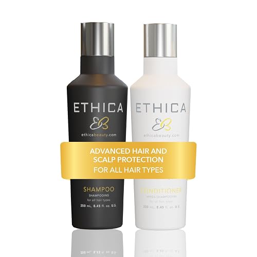 Shampoo and Conditioner. Clarifying & Deep Conditioning. Promotes Strong Healthy Hair, Scalp Health, and Hair Growth, 8.45 Oz