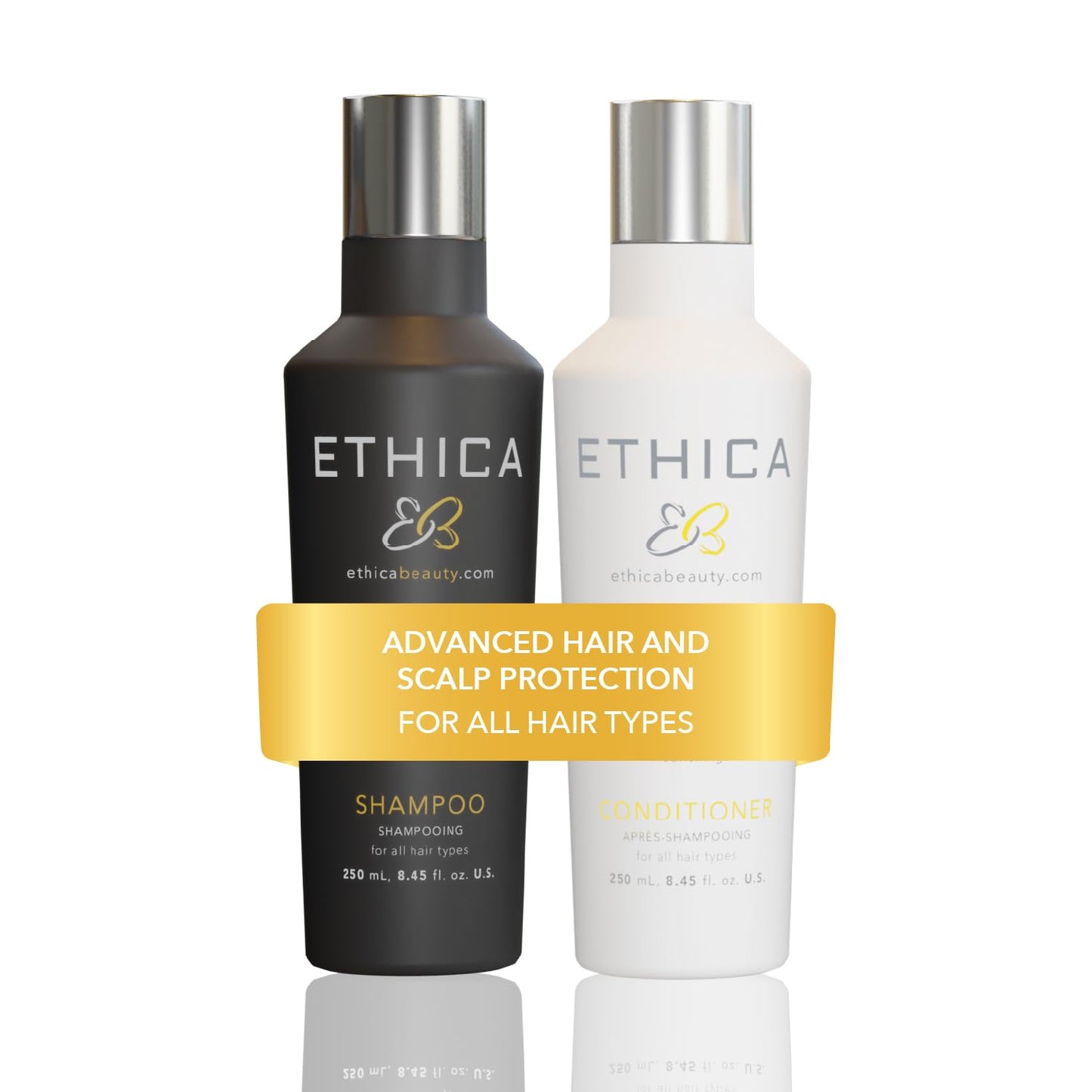 Shampoo and Conditioner. Clarifying & Deep Conditioning. Promotes Strong Healthy Hair, Scalp Health, and Hair Growth, 8.45 Oz