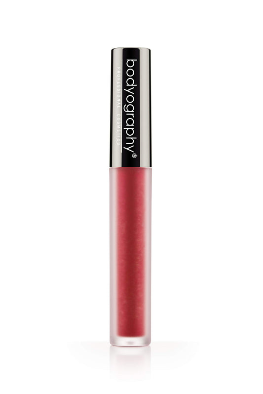 Bodyography Matte Lip Lava Liquid Lipstick - Strawberry Moon | Dark Rose Matte | Long-Wear, Transfer-Proof Lipstick with Vitamin E Conditioning | Beauty & Personal Care Bodyography