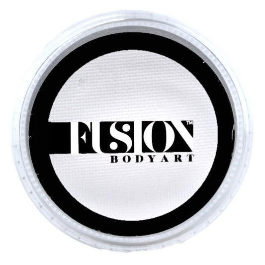 Fusion Body Art Pro Face Paint | Prime White (32gm), Professional Quality Water Activated Face and Body Paint Supplies Single Makeup Cake