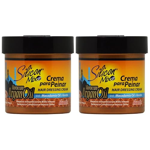 Silicon Mix Moroccan Argan Oil Hair Dressing Cream 6oz "Pack of 2"