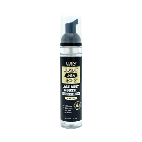 WONDER LACE BOND Melt Mousse - Supreme 3.38 fl.oz./100ml | Biotin + Castor Oil | No Residue, Long Lasting Formula with Protecting Edges, Gives