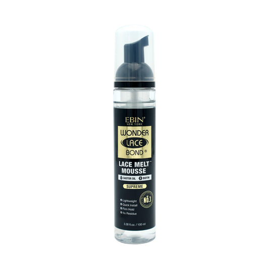 WONDER LACE BOND Melt Mousse - Supreme 3.38 fl.oz./100ml | Biotin + Castor Oil | No Residue, Long Lasting Formula with Protecting Edges, Gives