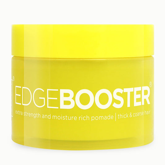 Style Factor Edge Booster Extra Strength & Moisture Rich Pomade | Strong Hold Edge Control Gel for Thick & Coarse Hair | High Shine, Non-Greasy