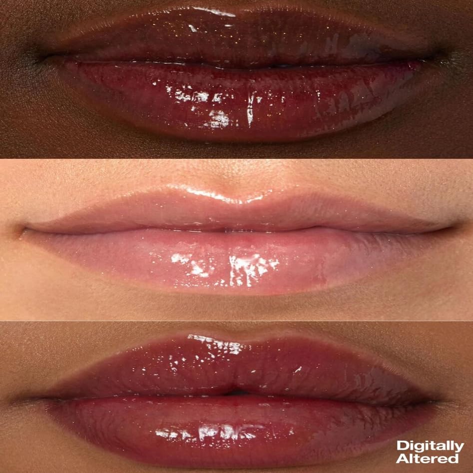 Uoma Beauty FLOSS GLOSS - LIP GLOSS (Coral Me) Contains Castor Oil, Sunflower Oil and Hyaluronic Acid for Nourishment and Hydration
