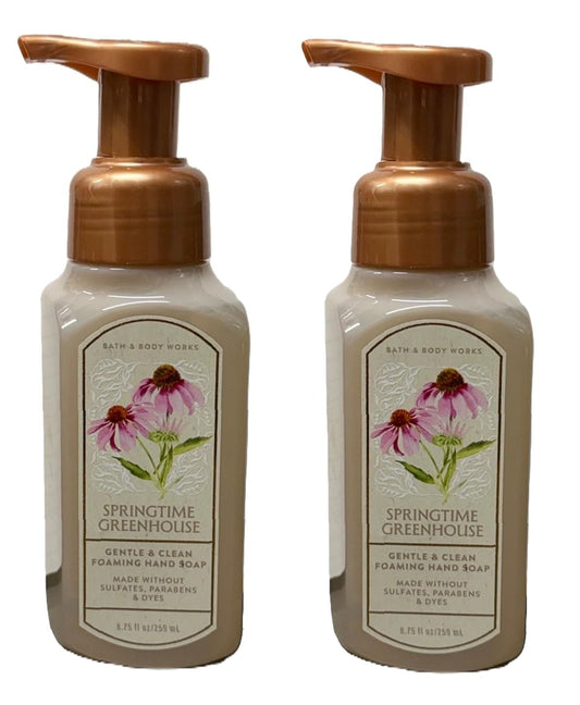 Bath and Body Works Gentle and Clean Foaming Hand Soap 8.75 oz each - Pack of 2 (Springtime Greenhouse) Beauty & Personal Care Bath & Body Works