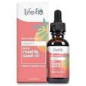 LIFE-FLO Pure Organic Rosehip Seed Oil, Hydrating Face Oil, Dry Skin Care, Cold Pressed from Organic Rose Hips, Rich in Fatty Acids and Vitamin A