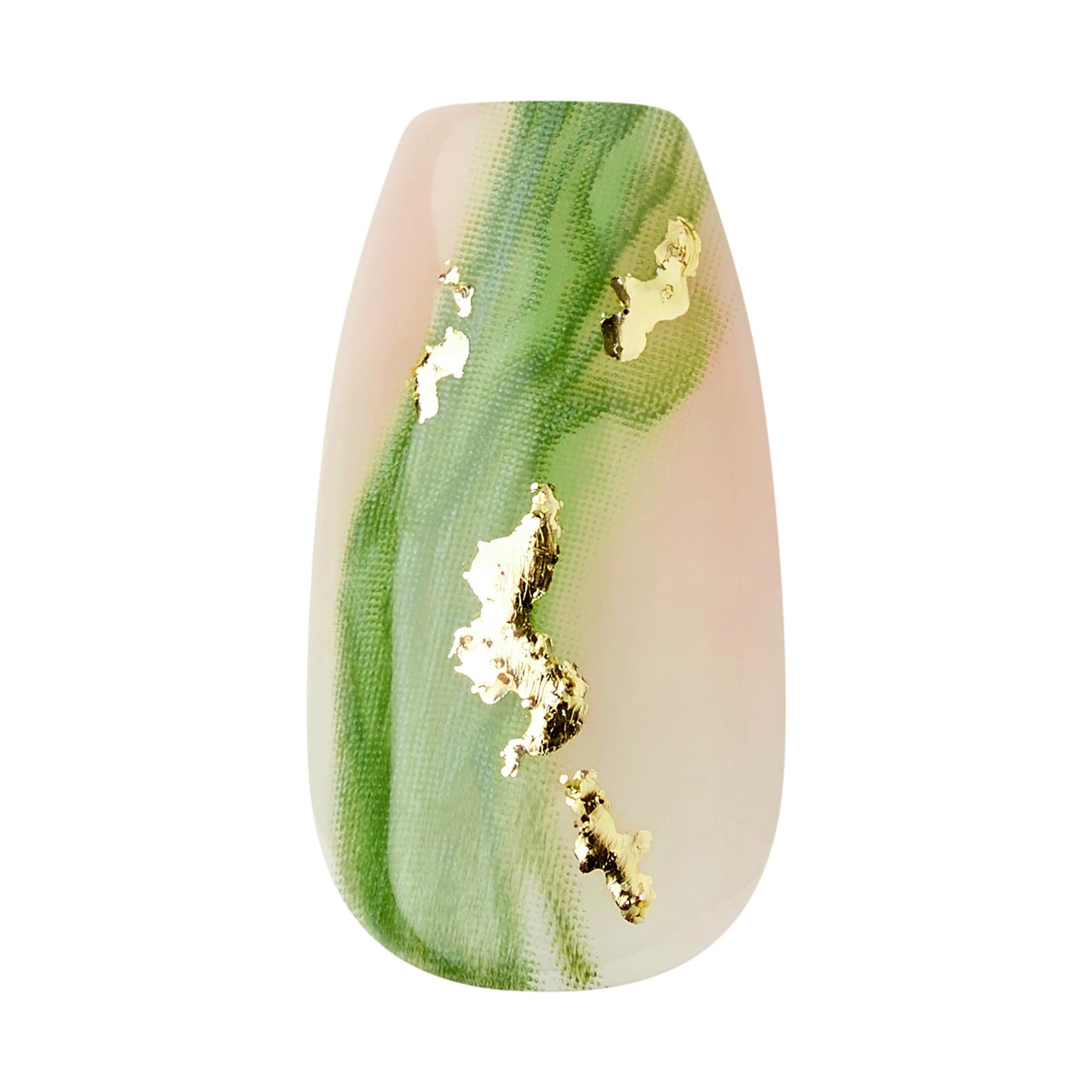 Kiss Impress No Glue Mani Press On Nails, Design, 'Ballerina', Green, Medium Size, Coffin Shape, Includes 30 Nails, Prep Pad, Instructions Sheet, 1 Beauty & Personal Care imPRESS