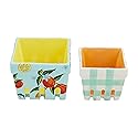 Mud Pie Nested Berry Baskets; Small 2 3/4" x 3 1/4" | Large 3" x 4"
