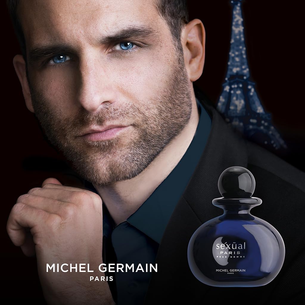 Michel Germain Sexual Paris Pour Homme Eau de Toilette Spray Cologne, Top Notes of Cardamom, Chardonnay Mandarin, Sage, Warm & Tempting Gift for Men Beauty & Personal Care Michel Germain
