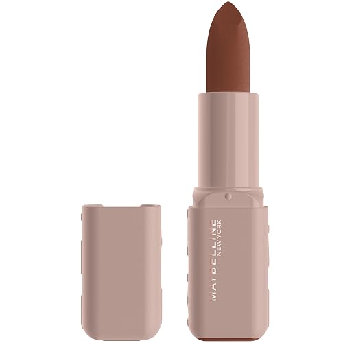 MAYBELLINE Serum Lipstick, Hydrating Lip Makeup with 8HRs of Lip Plumping Moisture with Hyaluronic Acid + Oil Blend, Avenue A (Deep Chocolate Brown