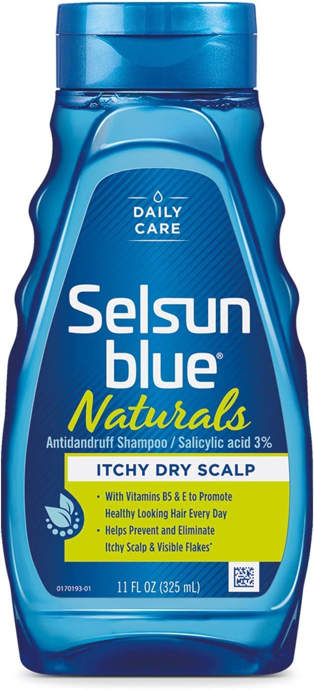 Selsun Blue Shampoo Naturals Dandruff Itchy Dry Scalp 11 Ounce (325ml) (2 Pack) Beauty and Personal Care Selsun Blue