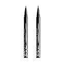 NYX PROFESSIONAL MAKEUP Epic Ink Liner, Waterproof Liquid Eyeliner - Black (Pack Of 2), Vegan Formula