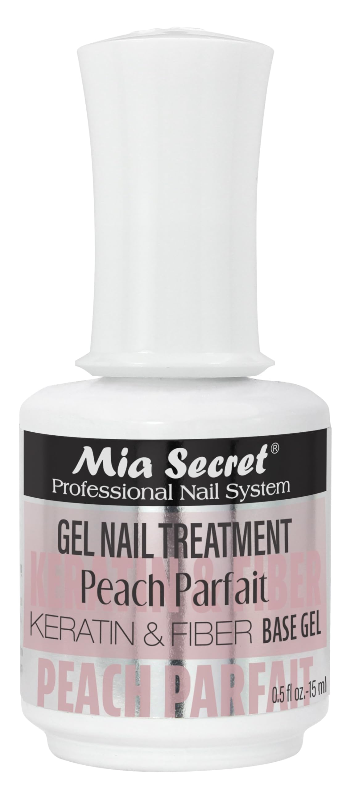 Mia Secret Professional Peach Parfait Scented Gel Nail Treatment Keratin Base & Top Gel 0.5 FLoz Beauty & Personal Care Mia Secret
