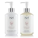 Niven Morgan Green Tea & Peony Hand Soap and Lotion Set