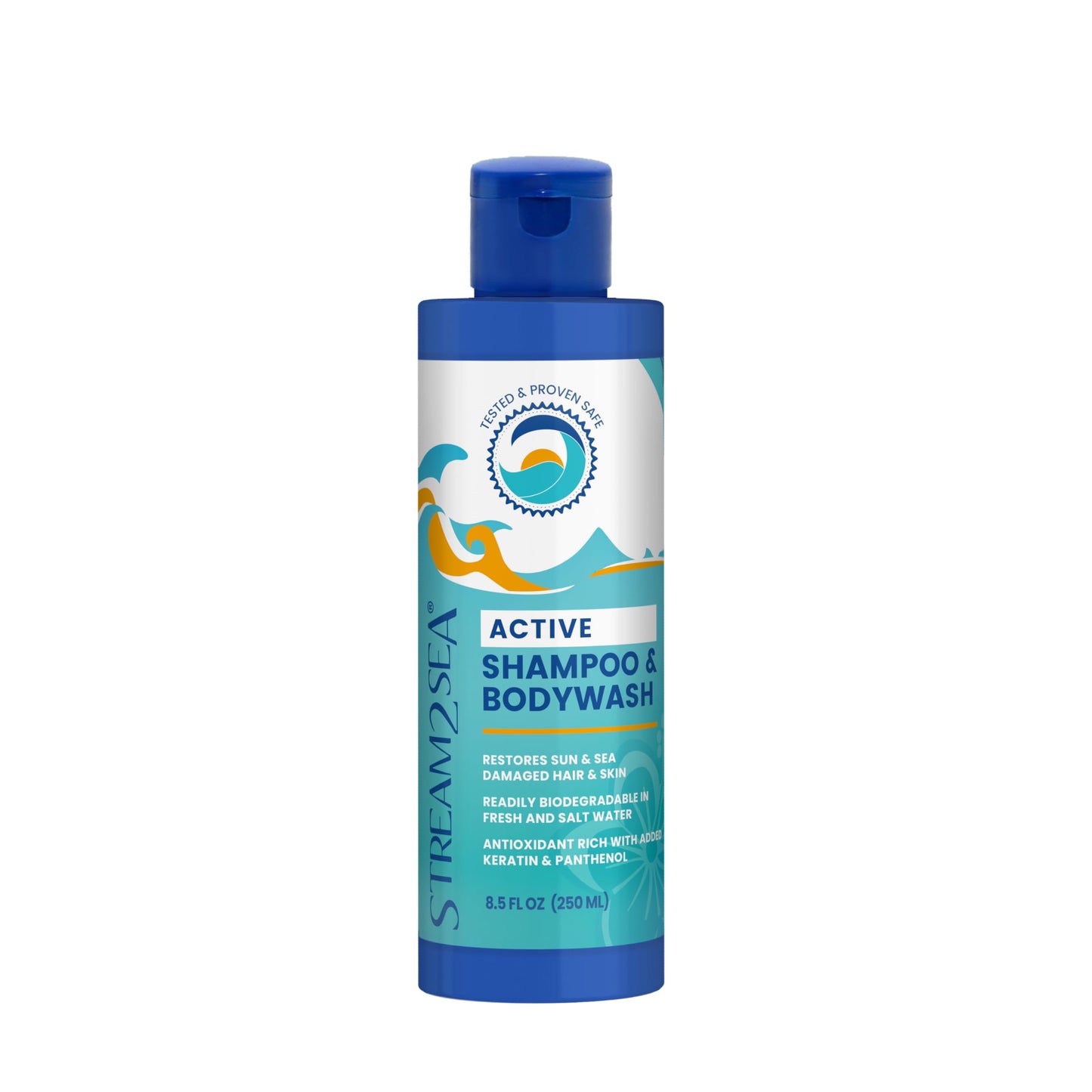 STREAM 2 SEA Shampoo and Conditioner, Body Wash 3 in 1 for Swim, Reef Safe Swimmers Shampoo for Men, Women & Kids, All Natural Organic Biodegradable