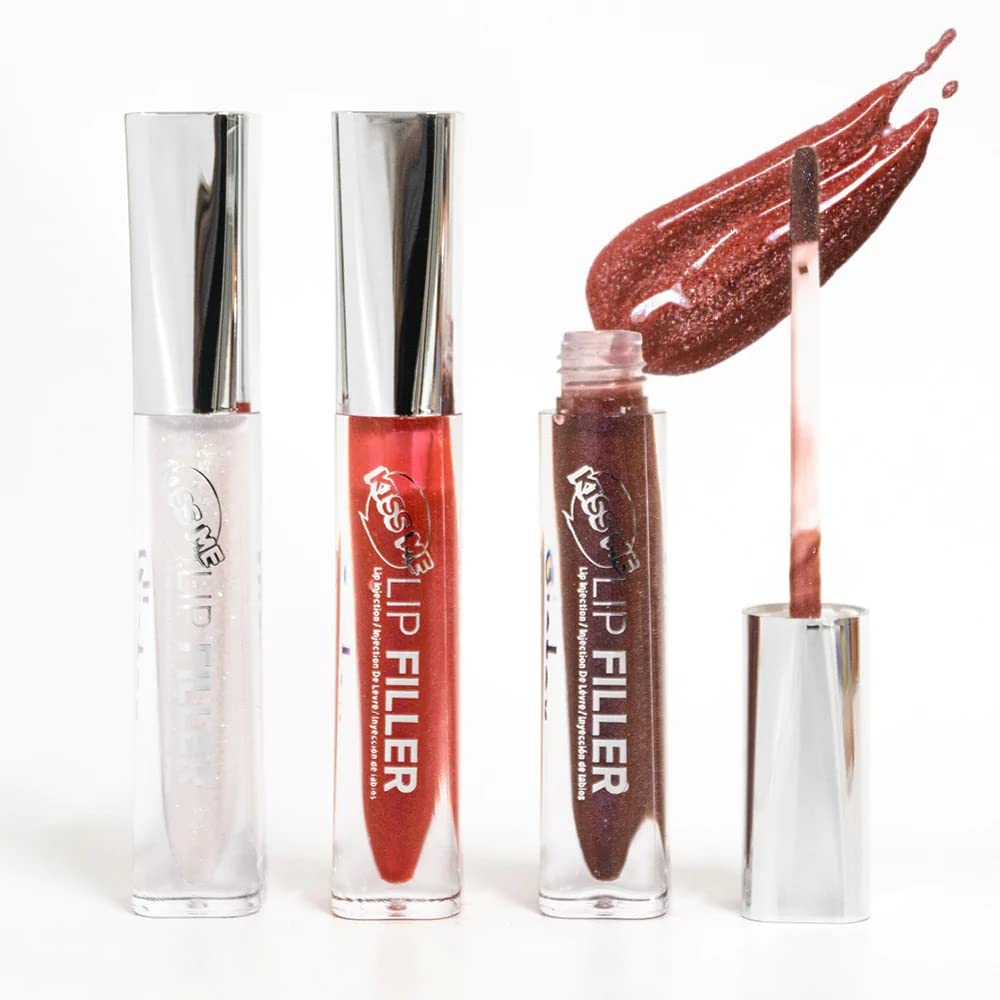 Sistar KISS ME Lip Filler Plumping Lip Gloss Hydrating High Shine Ultra Glitter Shimmering 2.5 mL / 0.09 fl. oz. (Rome)