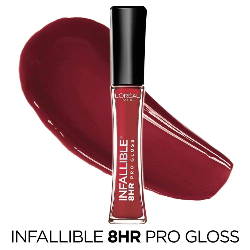 L'Oréal Paris Infallible 8 HR Pro Gloss, Rebel Red, 0.21 fl. oz.