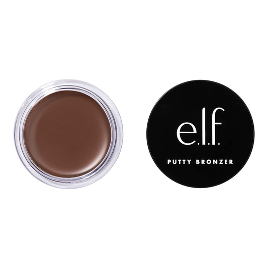 e.l.f. Putty Bronzer, Creamy & Highly Pigmented Formula, Creates a Long-Lasting Bronzed Glow, Infused with Argan Oil & Vitamin E, Beach, Please!, 0.35 Beauty & Personal Care e.l.f.