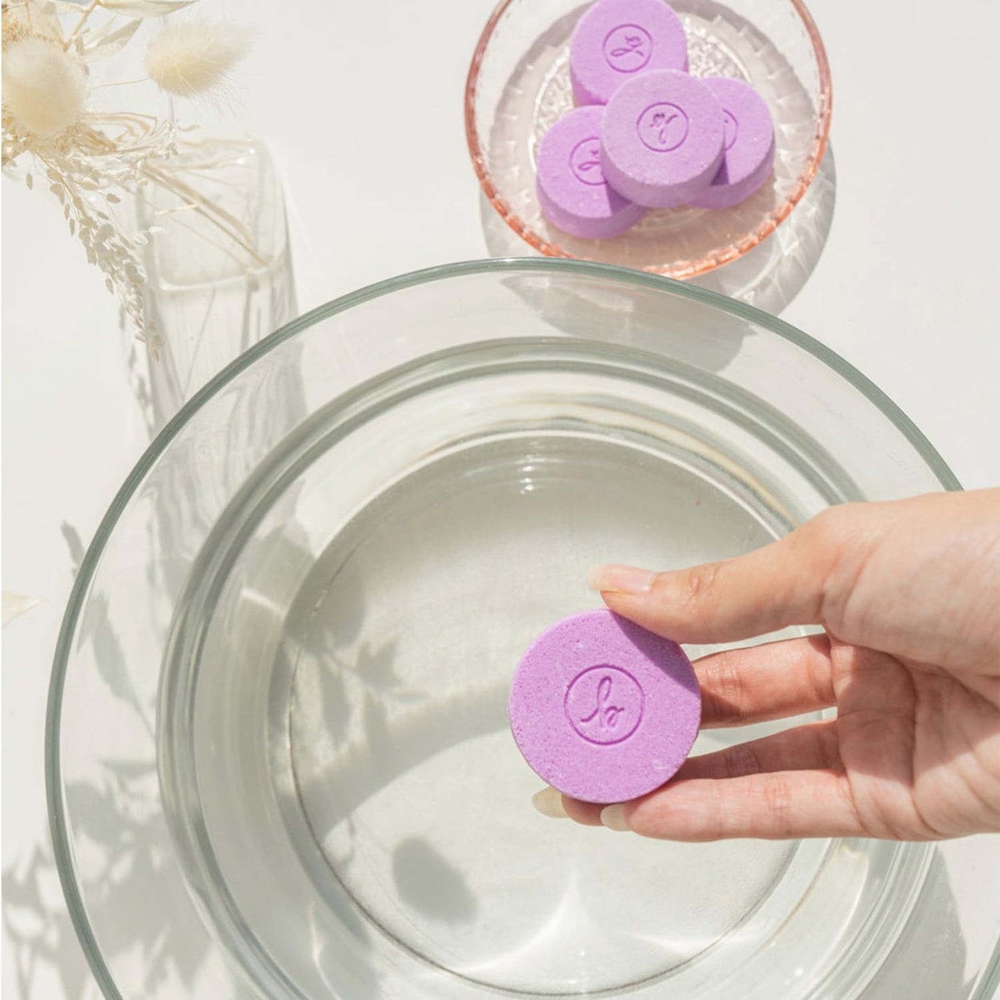 Bonblissity Mini Bath Bombs for Women, 8 pcs - Lavender Luxury Scented Fizzies, Multipurpose Moisturizing Bath Bomb, Shower Steamer, or Foot Soak…