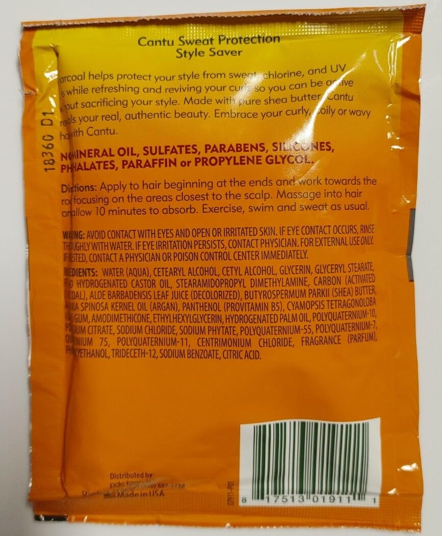 Cantu Natural Hair Sweat Protect Style Packettes 1.5 Ounce (6 Pieces)