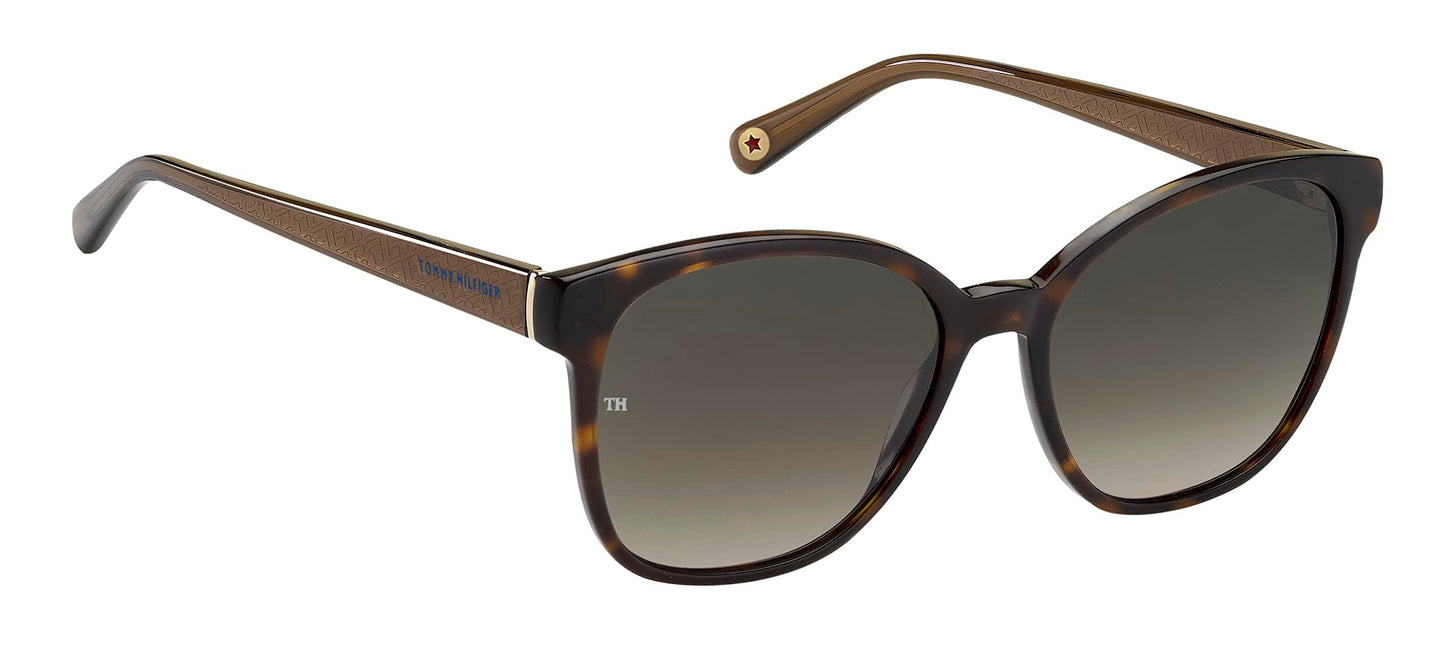 Tommy Hilfiger Women Th 1811/S Sunglasses, Havana/Brown Gradient, 55mm 17mm US