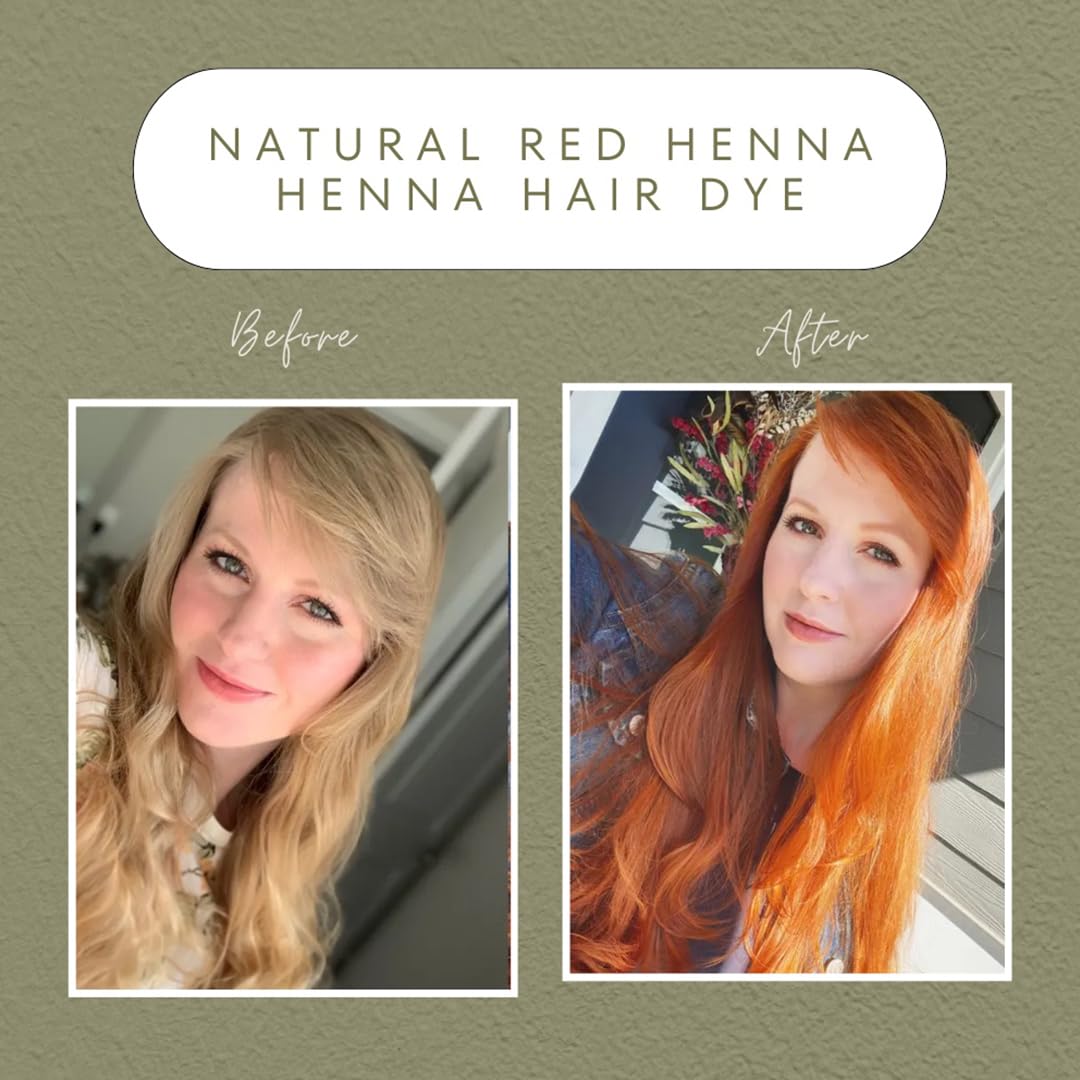 3 Packs Of Natural Red Henna Hair & Beard Color/Dye 100 Grams - Natural Hair Color, Plant-based Hair Dye - The Henna Guys