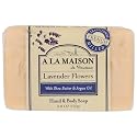 A La Maison de Provence Lavender Flowers Hand and Body Soap (Pack of 2) With Shea Butter and Olive Oil, 8.8 oz Each