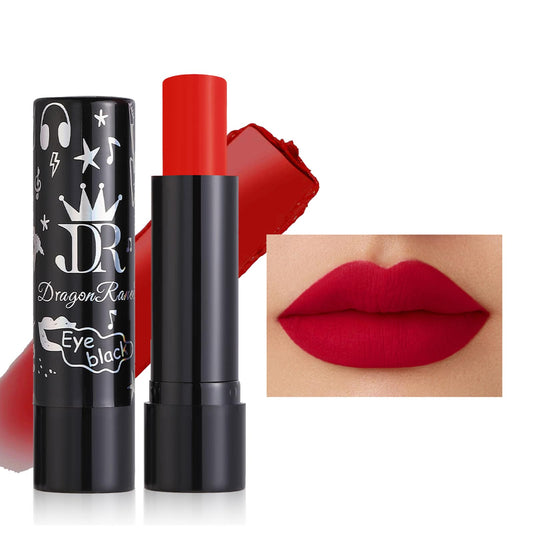 MIESCHER Red Matte Lipstick Tube, Smudge Proof Long Lasting Matte Velvety Lipstick, Intense & Bold Color Matte Lipstick, High Pigmented Matte