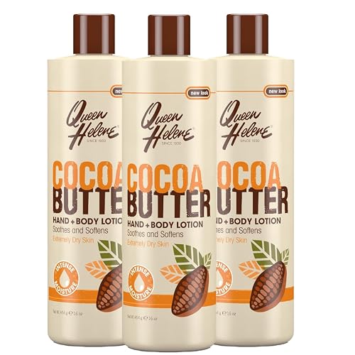 QUEEN HELENE Cocoa Butter Hand & Body Lotion 16 oz (Pack of 3)