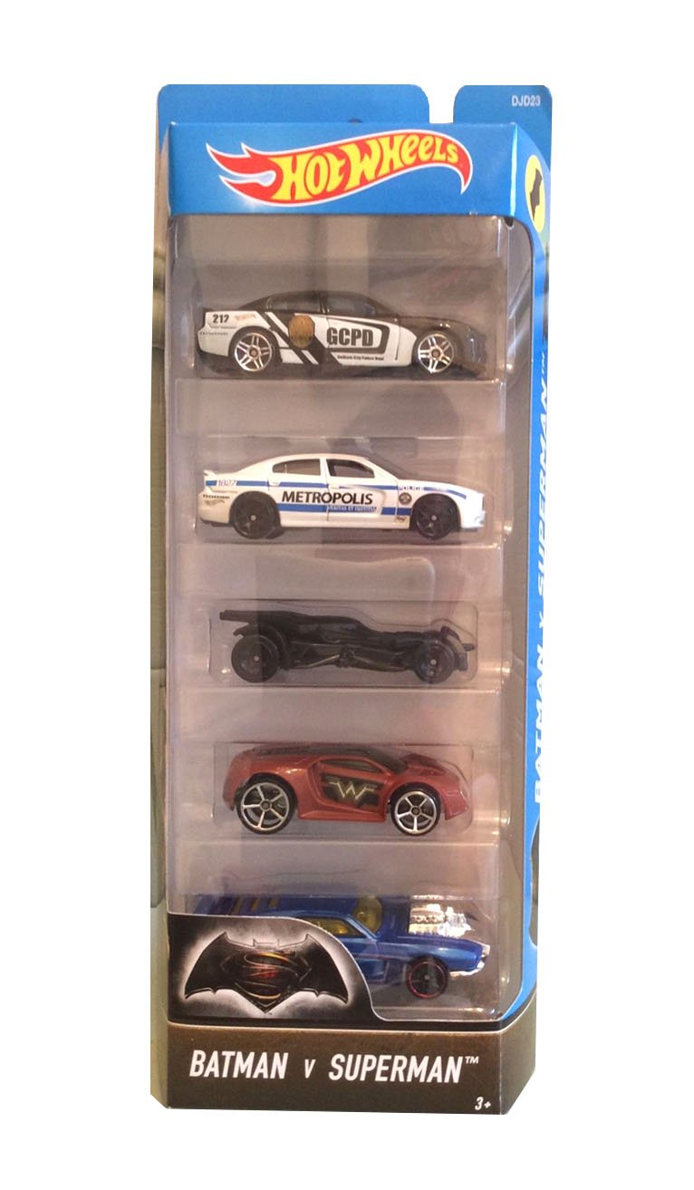Hot Wheels Batman v Superman Vehicle (5 Pack)