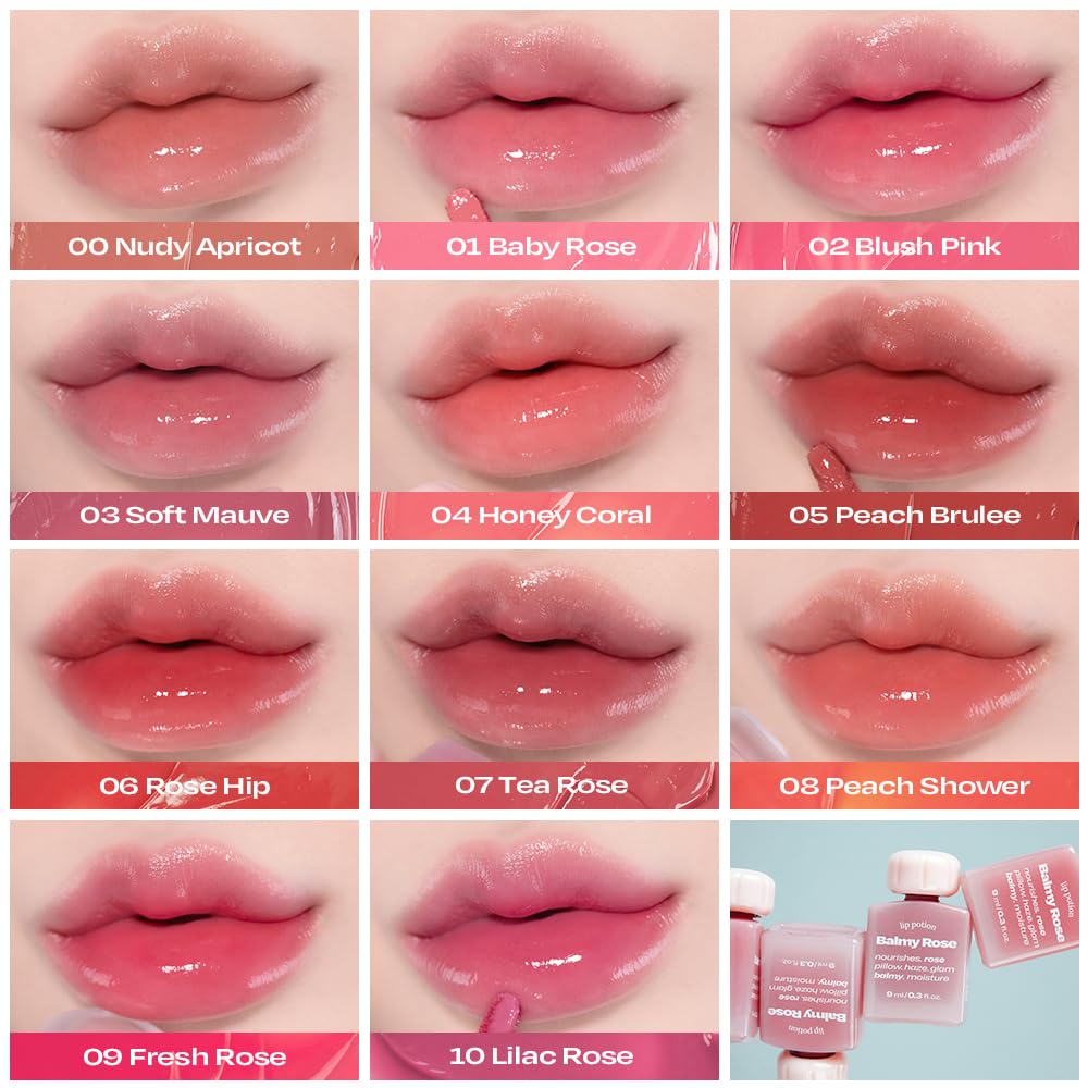 alternativestereo Lip Potion Balmy Rose No.00 Nudy Apricot - Creamy, Hydrating, Rosy Lip Tint with a Subtle Glow - 0.3 Oz Beauty and Personal Care alternativestereo