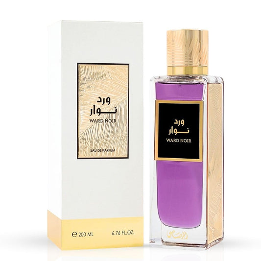 RASASI Ward Noir Eau de Parfum Spray 200ml (6.76 Oz) | Bold Fruity Floral Perfume with Blackcurrant, Turkish Rose & Patchouli | Unisex Luxury Beauty & Personal Care RASASI