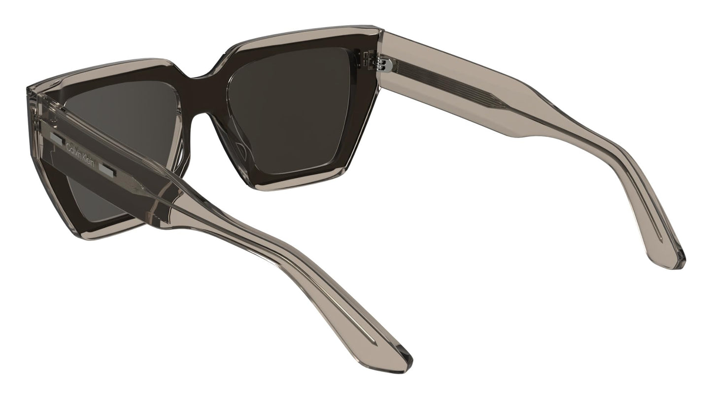 Calvin Klein Women's Sunglasses CK24533S - Nude with Solid Brown Wine Lens